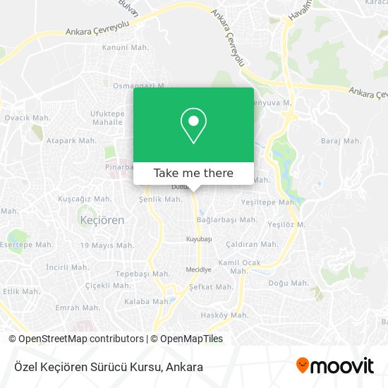 Özel Keçiören Sürücü Kursu map