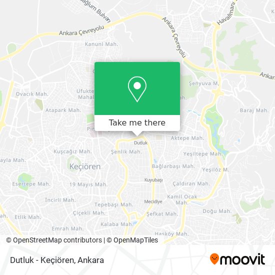 Dutluk - Keçiören map