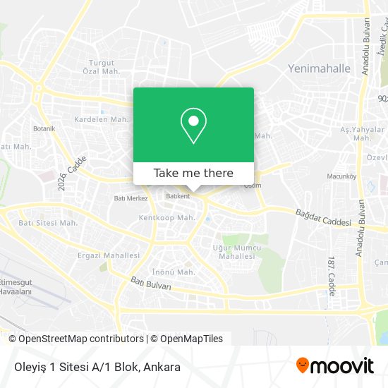 Oleyiş 1 Sitesi A/1 Blok map