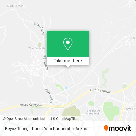 Beyaz Tebeşir Konut Yapı Kooperatifi map