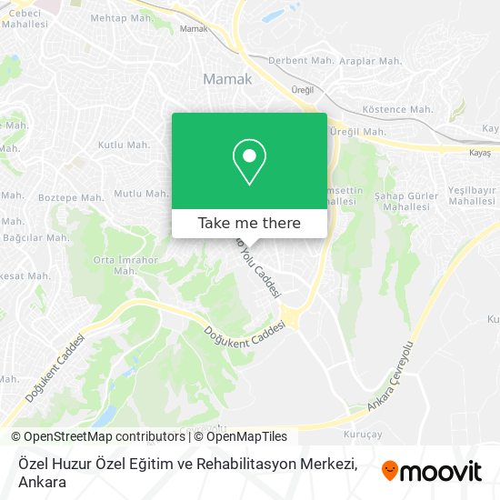 Özel Huzur Özel Eğitim ve Rehabilitasyon Merkezi map