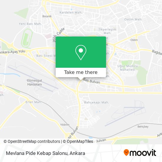 Mevlana Pide Kebap Salonu map