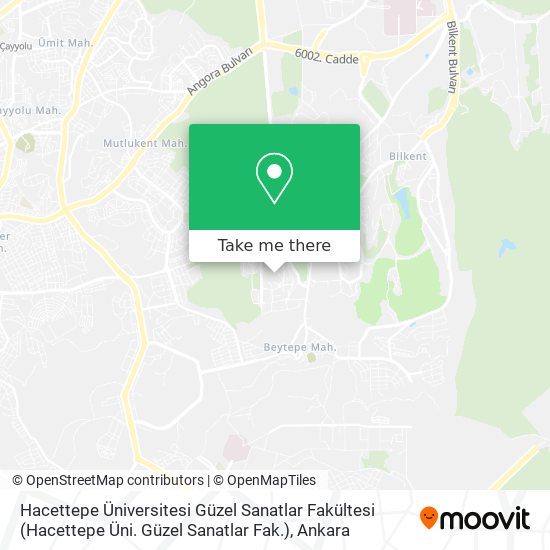 Hacettepe Üniversitesi Güzel Sanatlar Fakültesi (Hacettepe Üni. Güzel Sanatlar Fak.) map