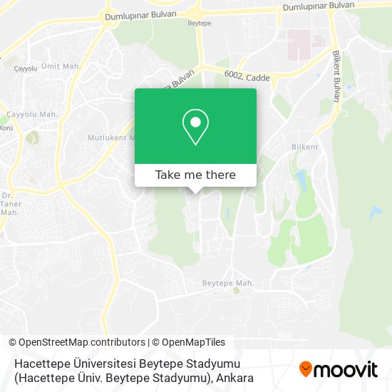 Hacettepe Üniversitesi Beytepe Stadyumu map