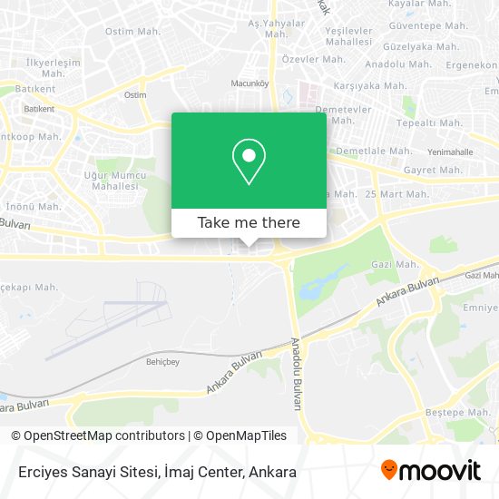 Erciyes Sanayi Sitesi, İmaj Center map
