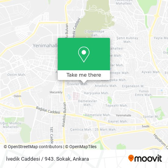 İvedik Caddesi / 943. Sokak map