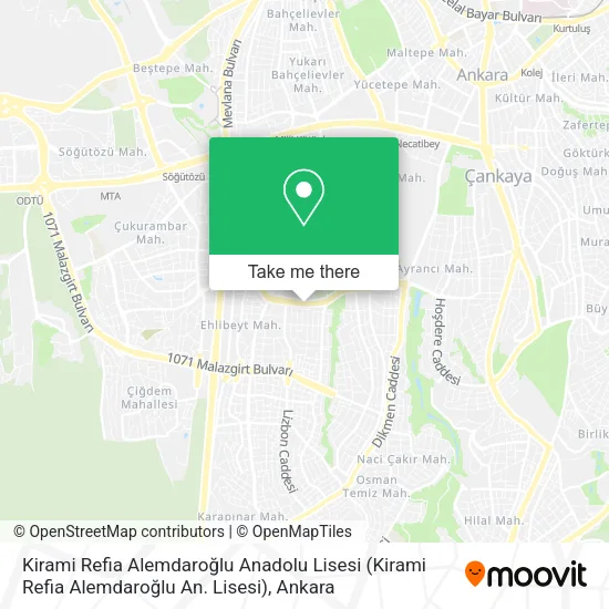 Kirami Refia Alemdaroğlu Anadolu Lisesi map