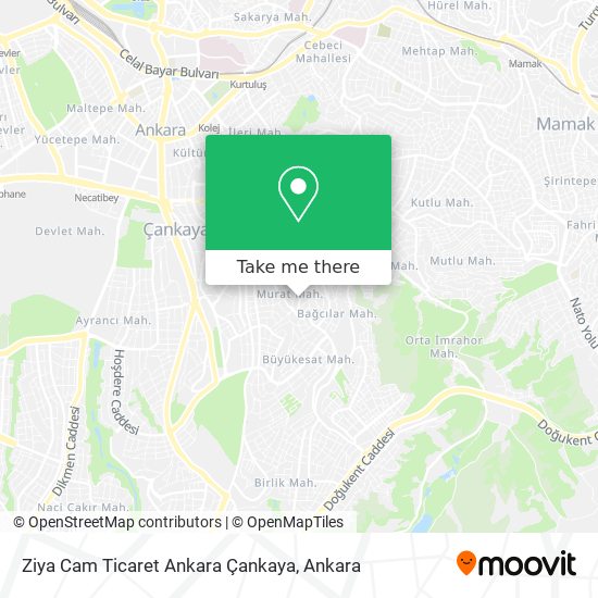 Ziya Cam Ticaret Ankara Çankaya map