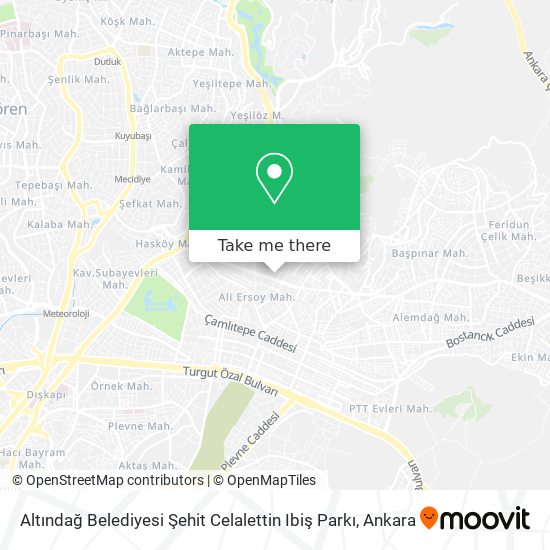Altındağ Belediyesi Şehit Celalettin Ibiş Parkı map