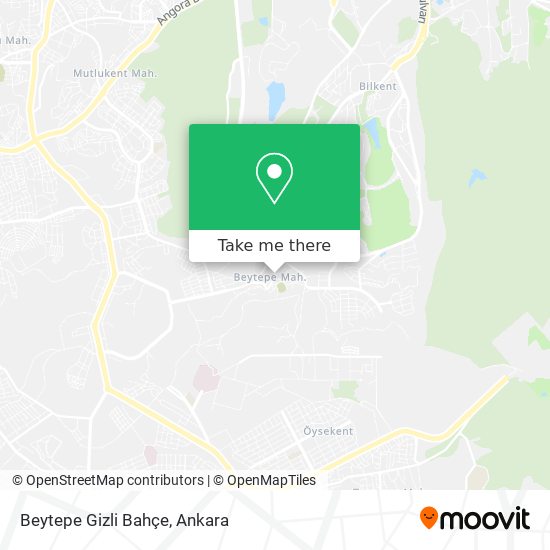 Beytepe Gizli Bahçe map