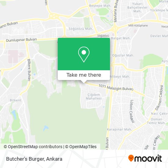 How To Get To Butcher S Burger In Ankara By Bus Or Subway