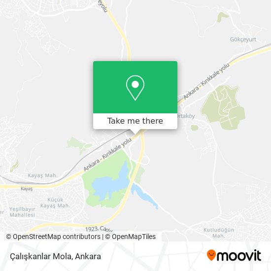 Çalışkanlar Mola map
