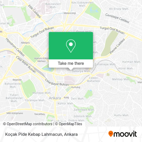 Koçak Pide Kebap Lahmacun map