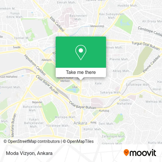 Moda Vizyon map