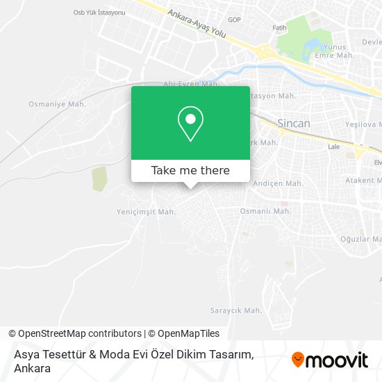 Asya Tesettür & Moda Evi Özel Dikim Tasarım map