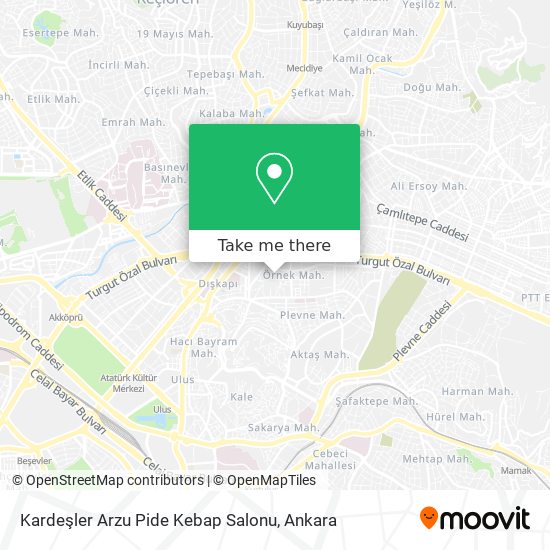 Kardeşler Arzu Pide Kebap Salonu map