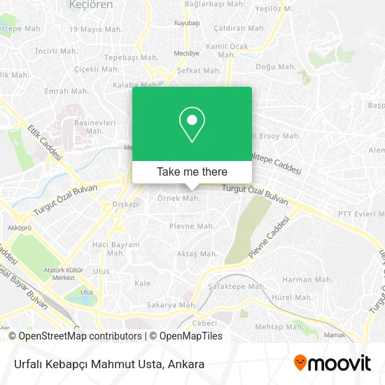 Urfalı Kebapçı Mahmut Usta map