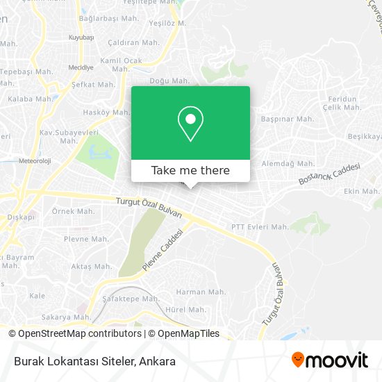 Burak Lokantası Siteler map