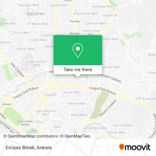 Erciyes Börek map