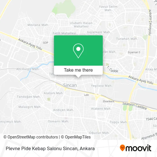 Plevne Pide Kebap Salonu Sincan map