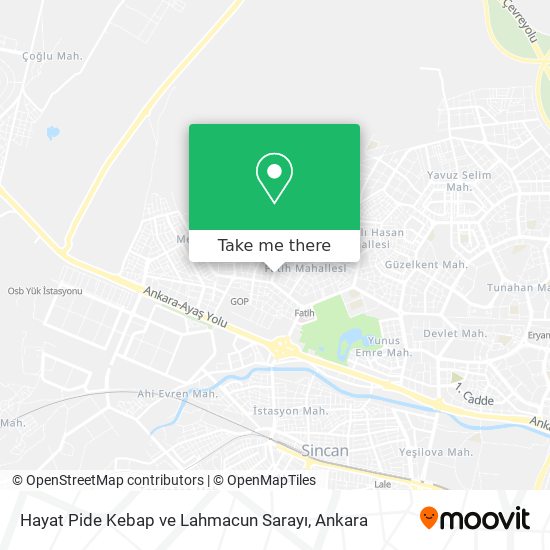 Hayat Pide Kebap ve Lahmacun Sarayı map