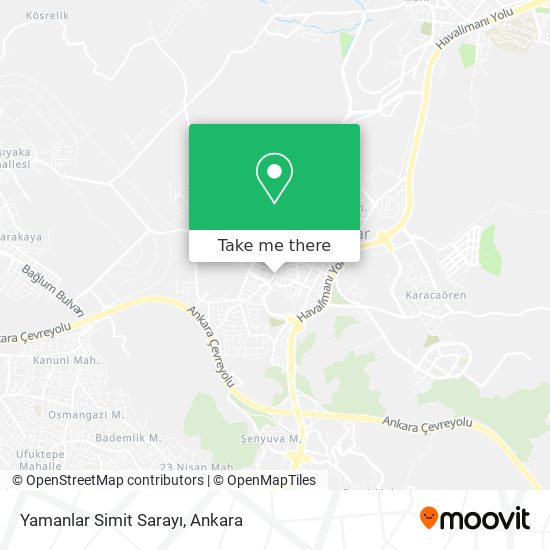 Yamanlar Simit Sarayı map