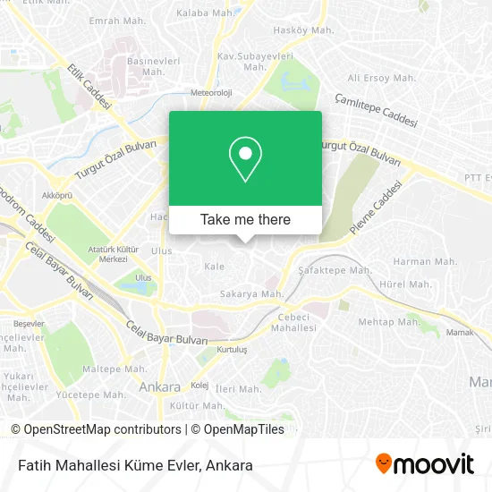 Fatih Mahallesi Küme Evler map