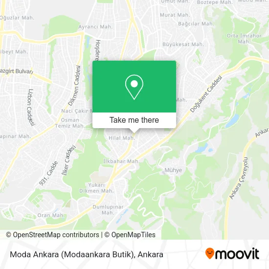 Moda Ankara (Modaankara Butik) map