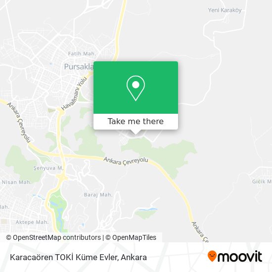 Karacaören TOKİ Küme Evler map