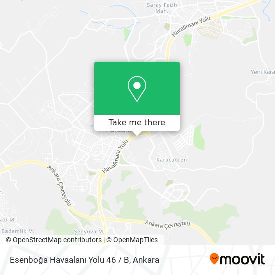Esenboğa Havaalanı Yolu 46 / B map