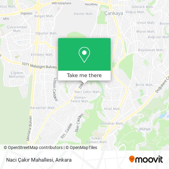 Naci Çakır Mahallesi map