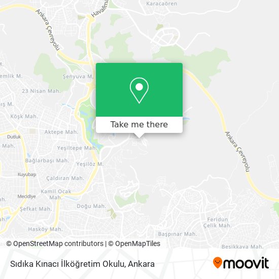Sıdıka Kınacı İlköğretim Okulu map
