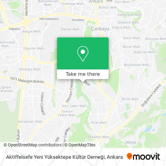 Aktiffelsefe Yeni Yüksektepe Kültür Derneği map