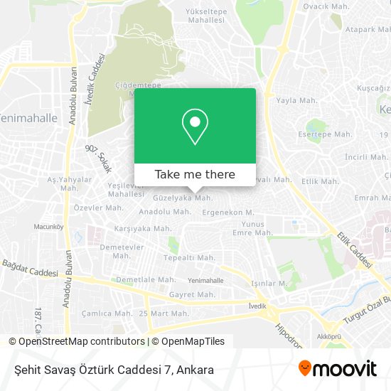 Şehit Savaş Öztürk Caddesi 7 map