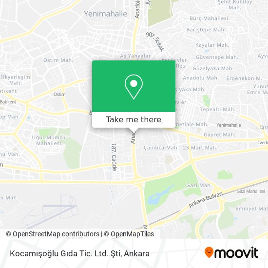 Kocamışoğlu Gıda Tic. Ltd. Şti map