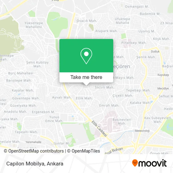 Capilon Mobilya map