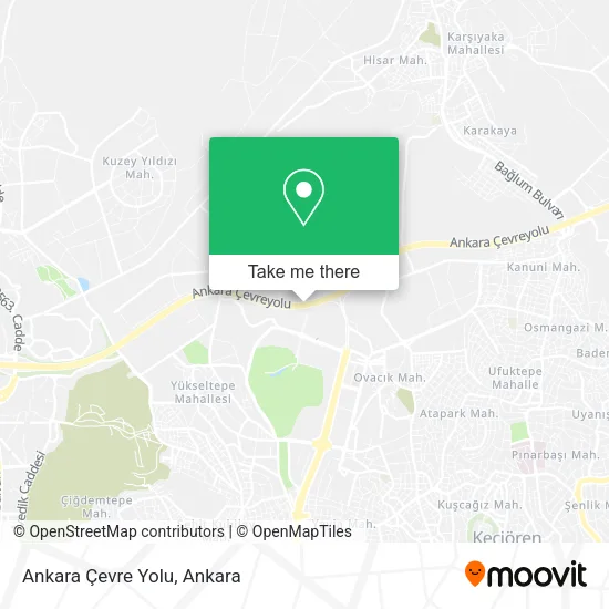 Ankara Çevre Yolu map
