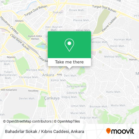 Bahadırlar Sokak / Kıbrıs Caddesi map