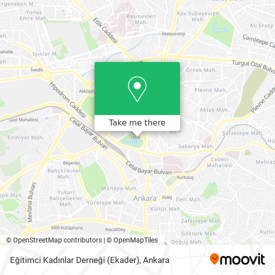 Eğitimci Kadınlar Derneği (Ekader) map