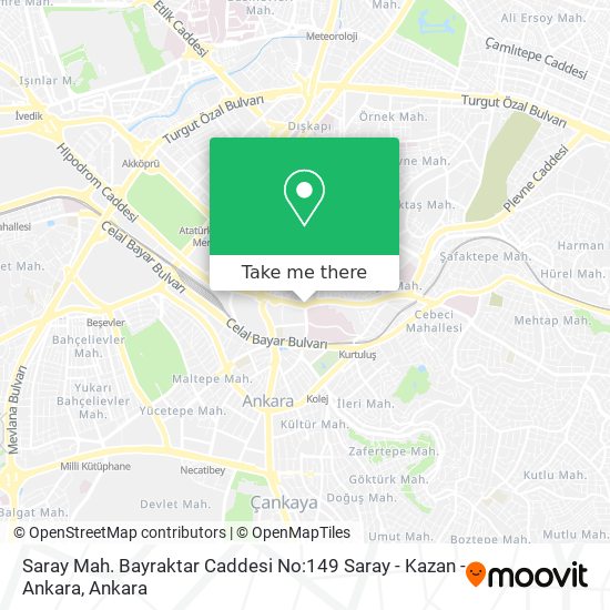 Saray Mah. Bayraktar Caddesi No:149 Saray - Kazan - Ankara map