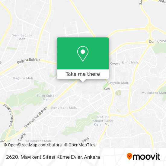 2620. Mavikent Sitesi Küme Evler map