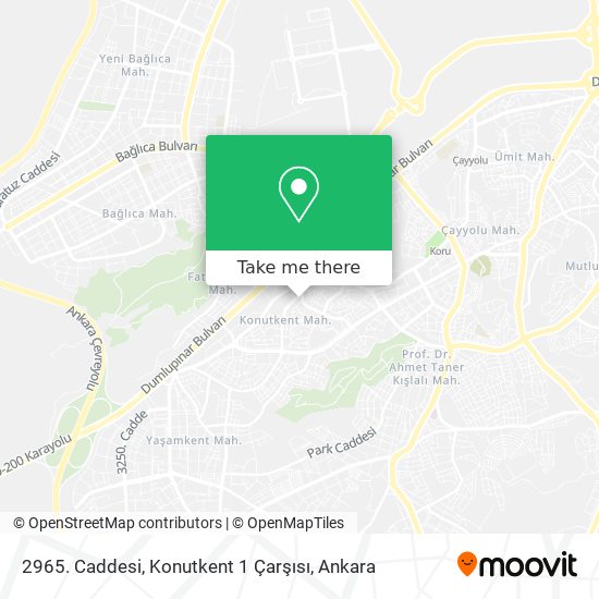 2965. Caddesi, Konutkent 1 Çarşısı map