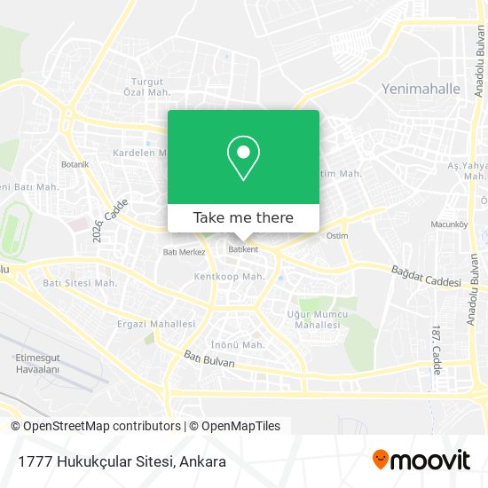 1777 Hukukçular Sitesi map