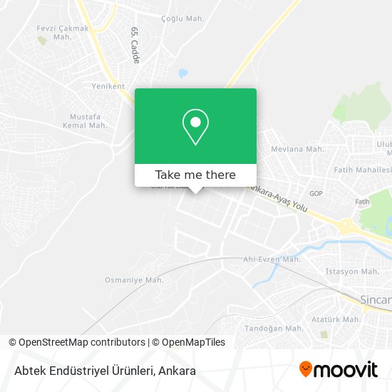 Abtek Endüstriyel Ürünleri map