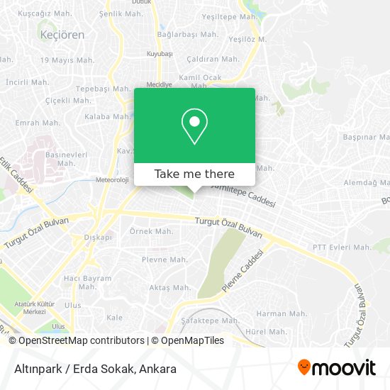 Altınpark / Erda Sokak map