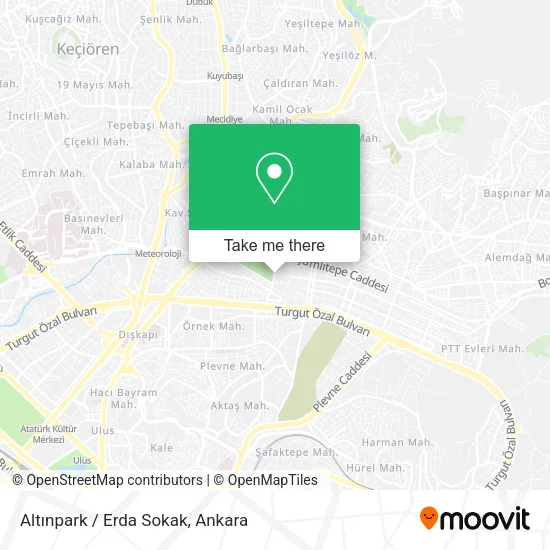 Altınpark / Erda Sokak map