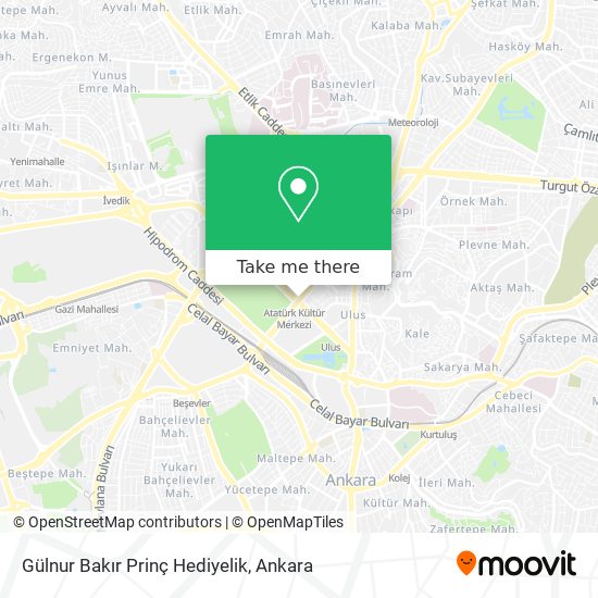 Gülnur Bakır Prinç Hediyelik map