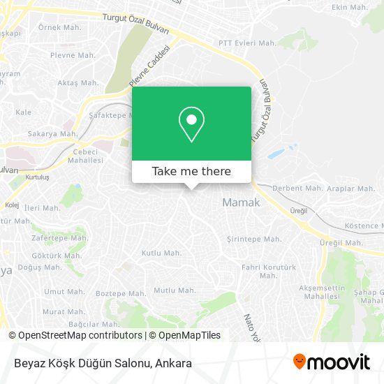 Beyaz Köşk Düğün Salonu map