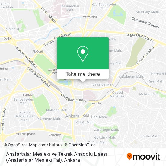 Anafartalar Mesleki ve Teknik Anadolu Lisesi (Anafartalar Mesleki Tal) map