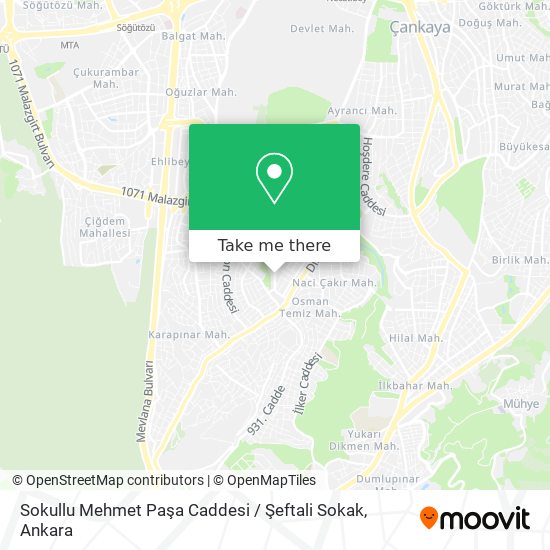 Sokullu Mehmet Paşa Caddesi / Şeftali Sokak map